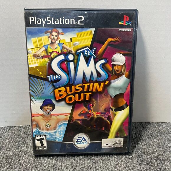 Sims Bustin' Out (Sony PlayStation 2, 2003) - Picture 1 of 6